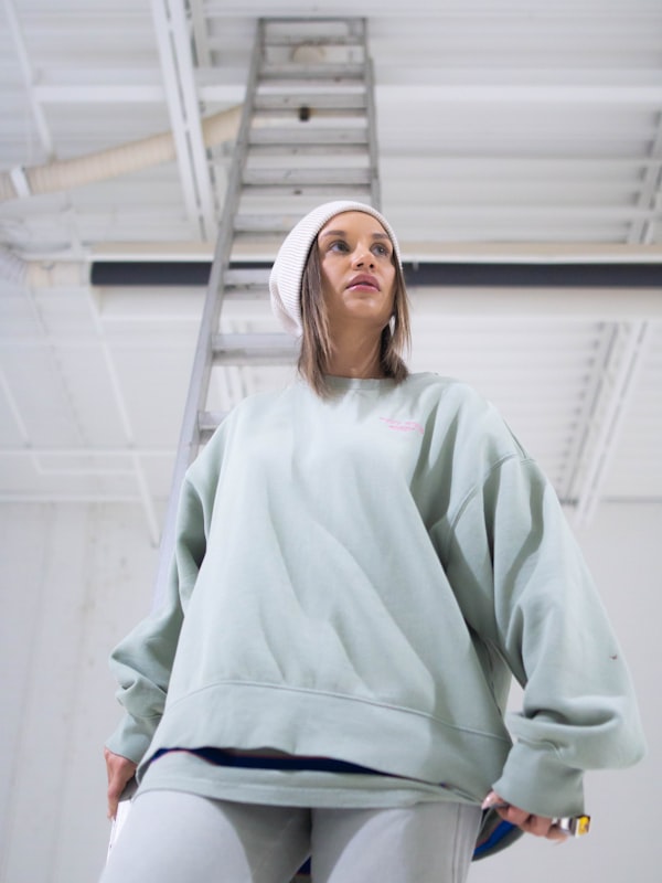 Felpa oversize in cotone biologico